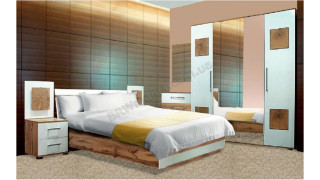 Спальня Вудс - глянець і натуральне дерево